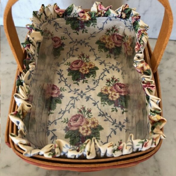 LONGABERGER MOTHER'S DAY 1994 Basket, Liner & Protector - Picture 8 of 13